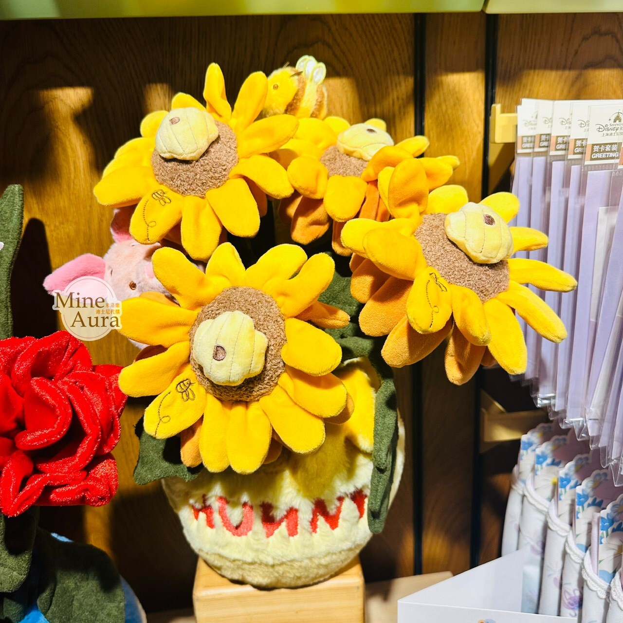 絨絨花園系列 小熊維尼 Winnie the Pooh 絨毛造型 蜂蜜罐 花瓶 -上海迪士尼樂園