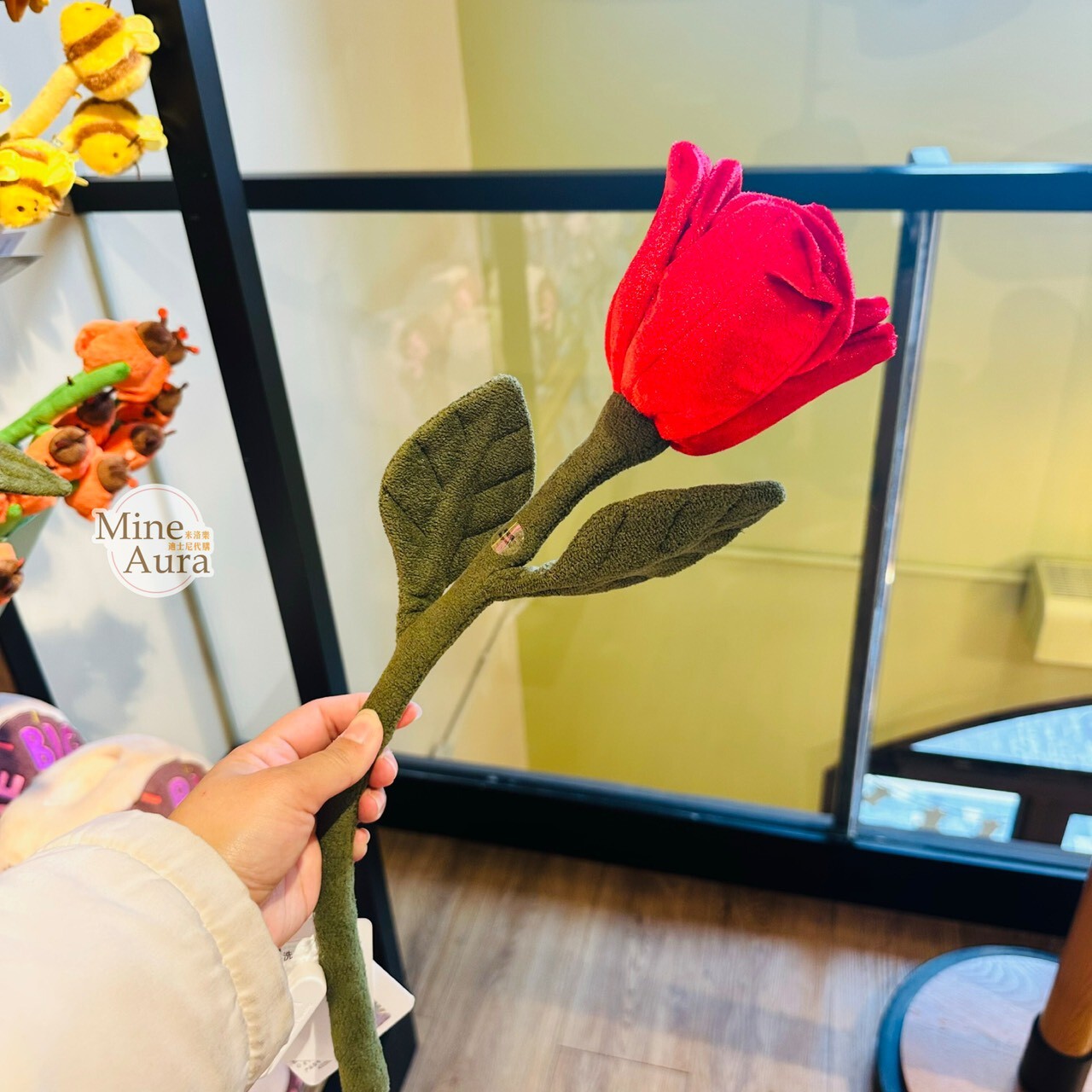 絨絨花園系列 絨絨花園系列 玫瑰絨毛花朵 -上海迪士尼樂園