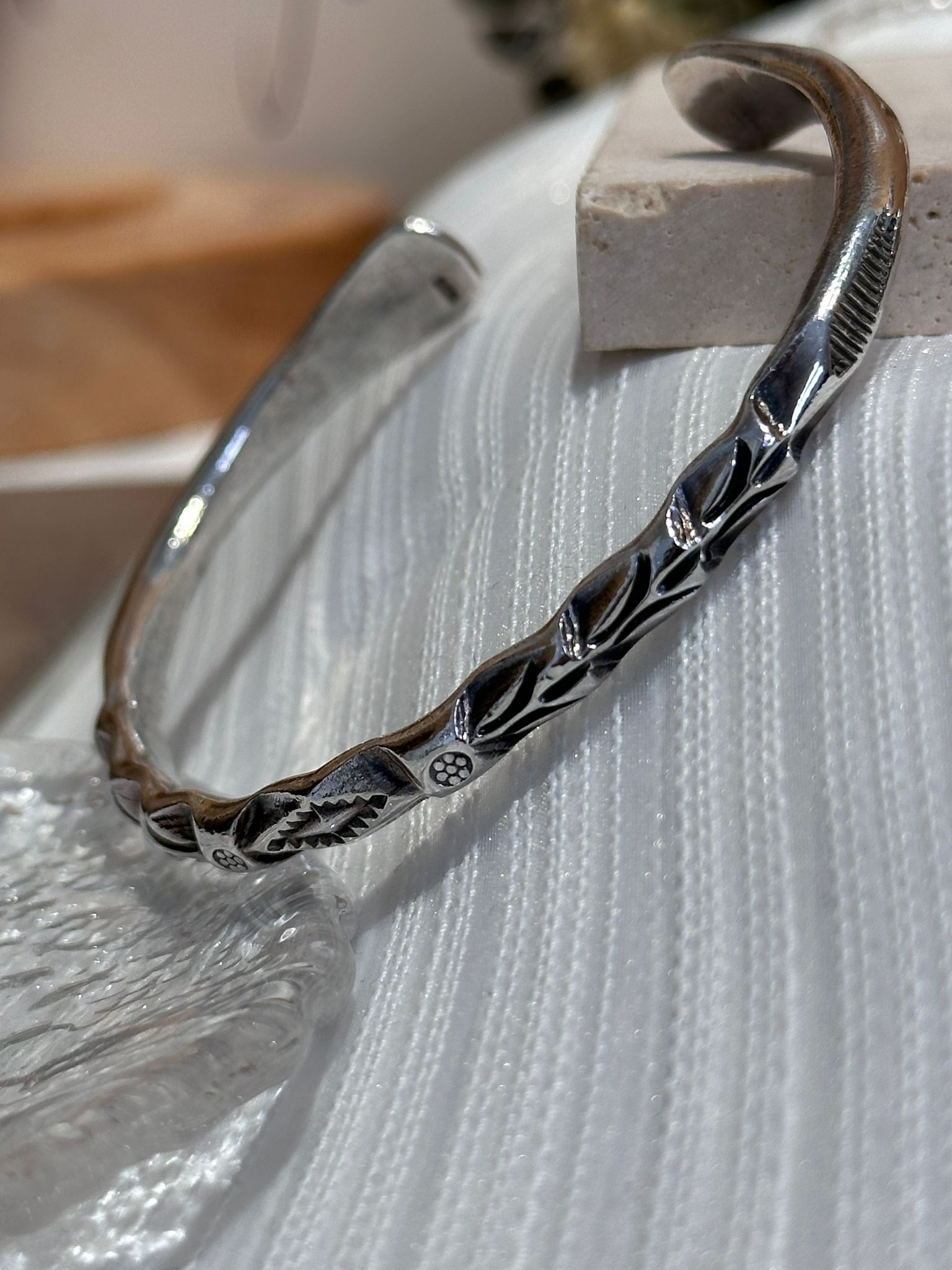 SL13201/泰銀超神花紋925手鈪