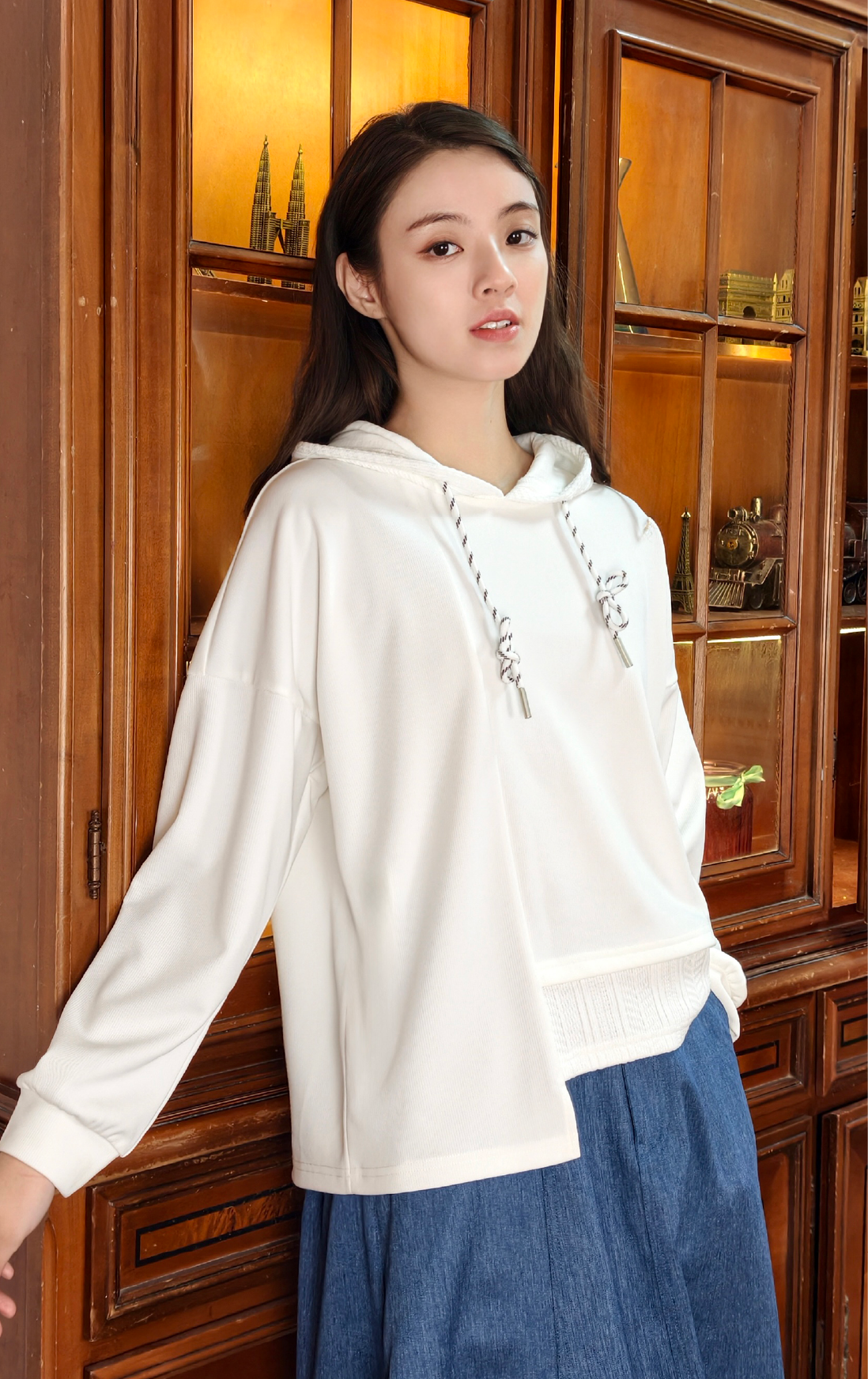 拼布連帽衛衣 LT0329