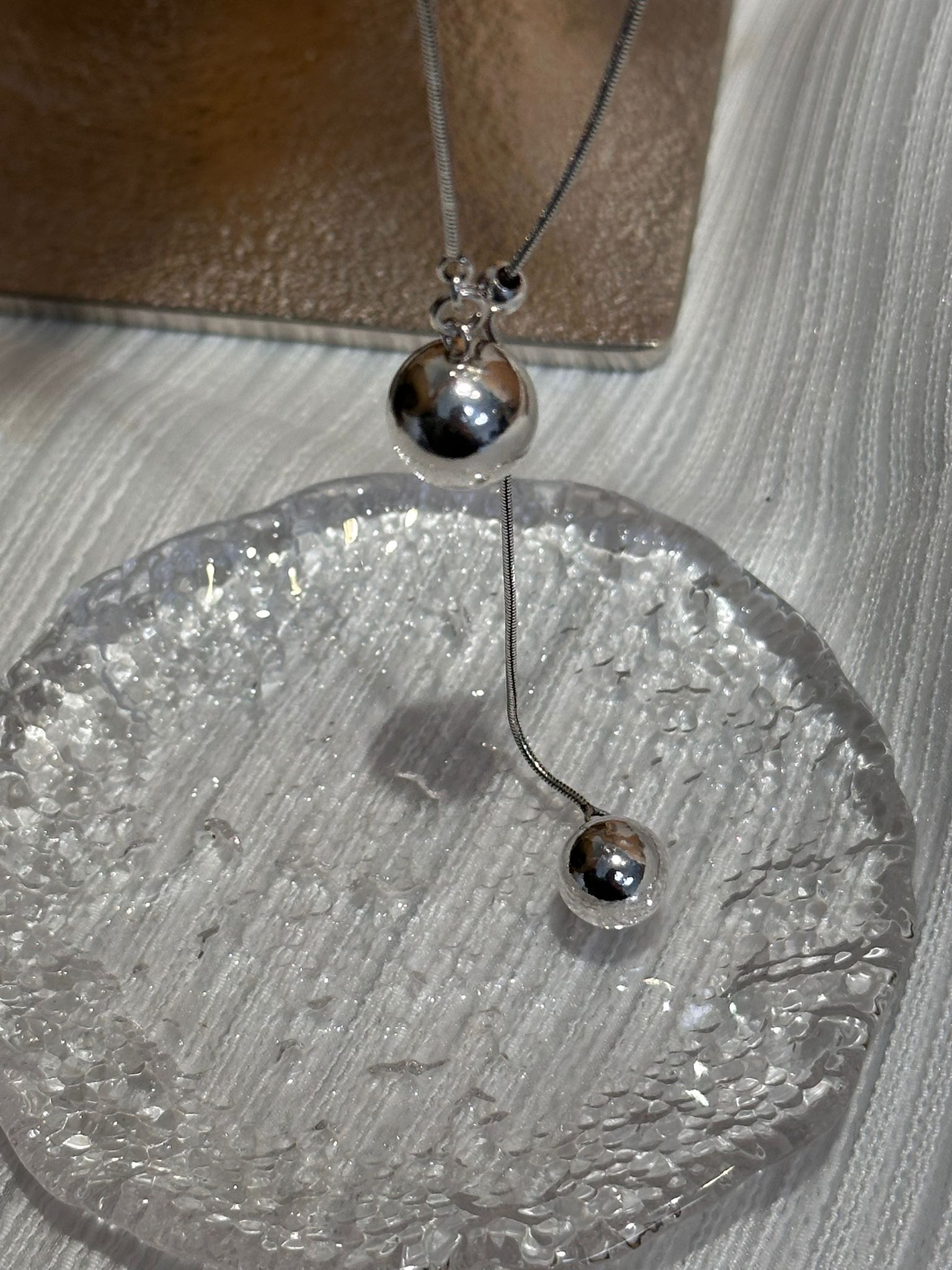 SL13210/雙波28吋925頸鏈