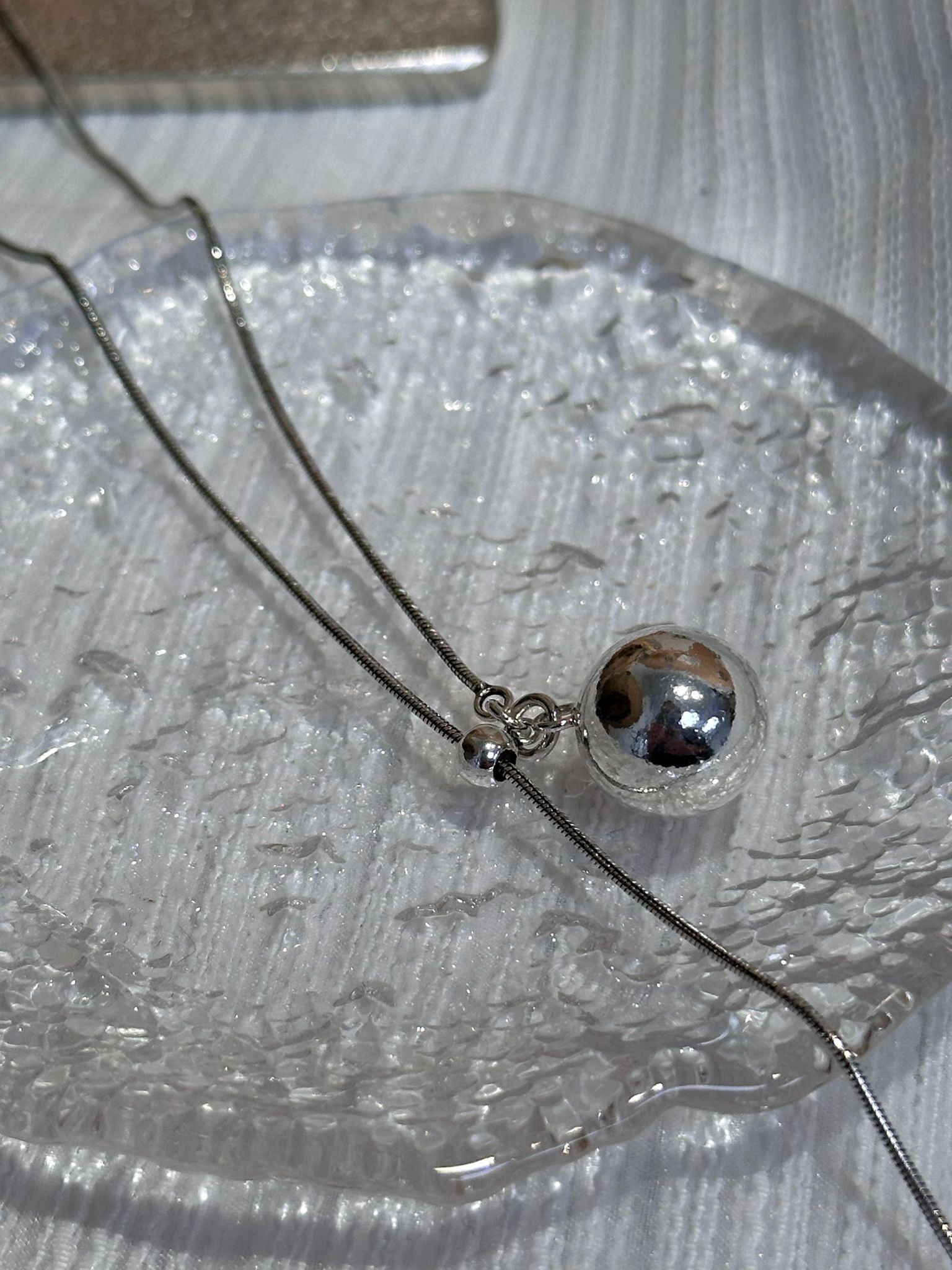 SL13210/雙波28吋925頸鏈