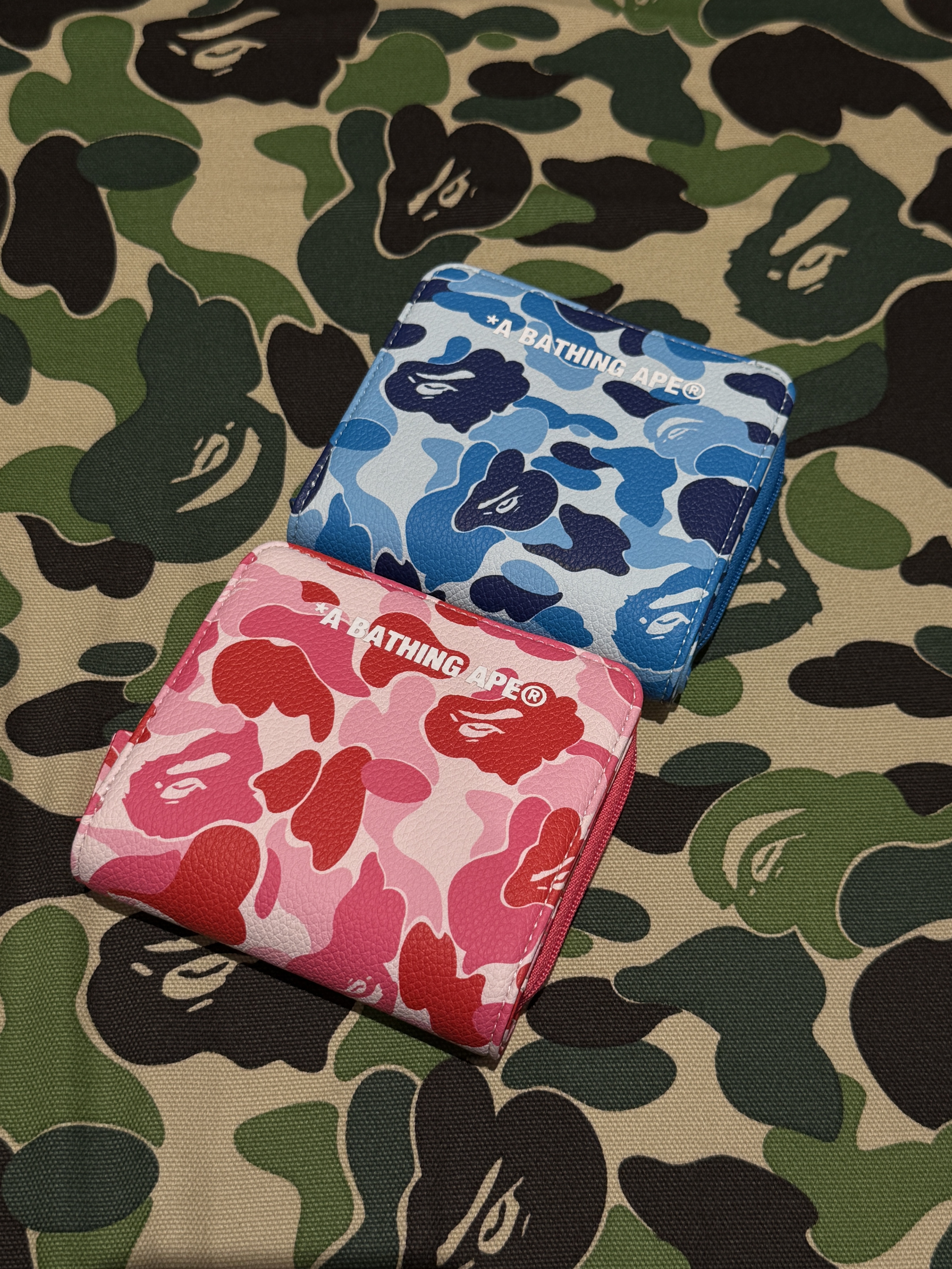 Bape Mini Wallet 迷彩皮夾 零錢包 1M30190001