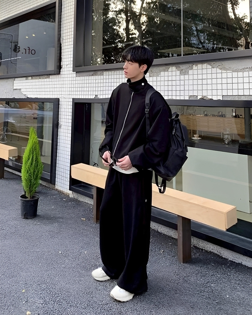 #套裝 春夏 慵懶 休閒 男女 棉外套 棉褲