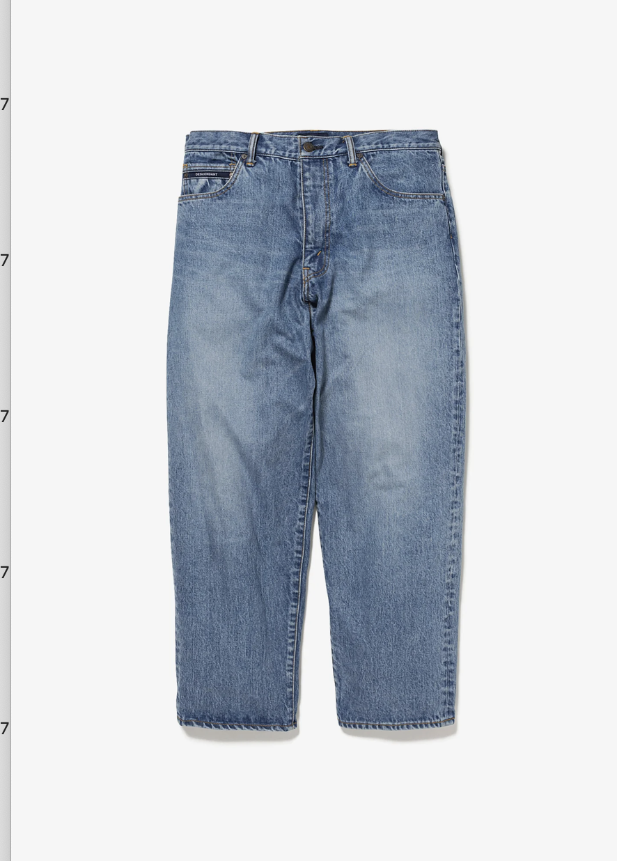 【DCDT】0228 WEEK2發售 1995 DENIM TROUSERS BAGGY HARD WASH
