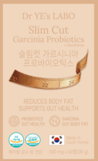 RB55 DR.YE's LABO 瘦Cut 益生菌+ 谷胱甘肽 SlimCut Garcinia Probiotics + Glutathione 500 mgx60粒(30g) (LA044)