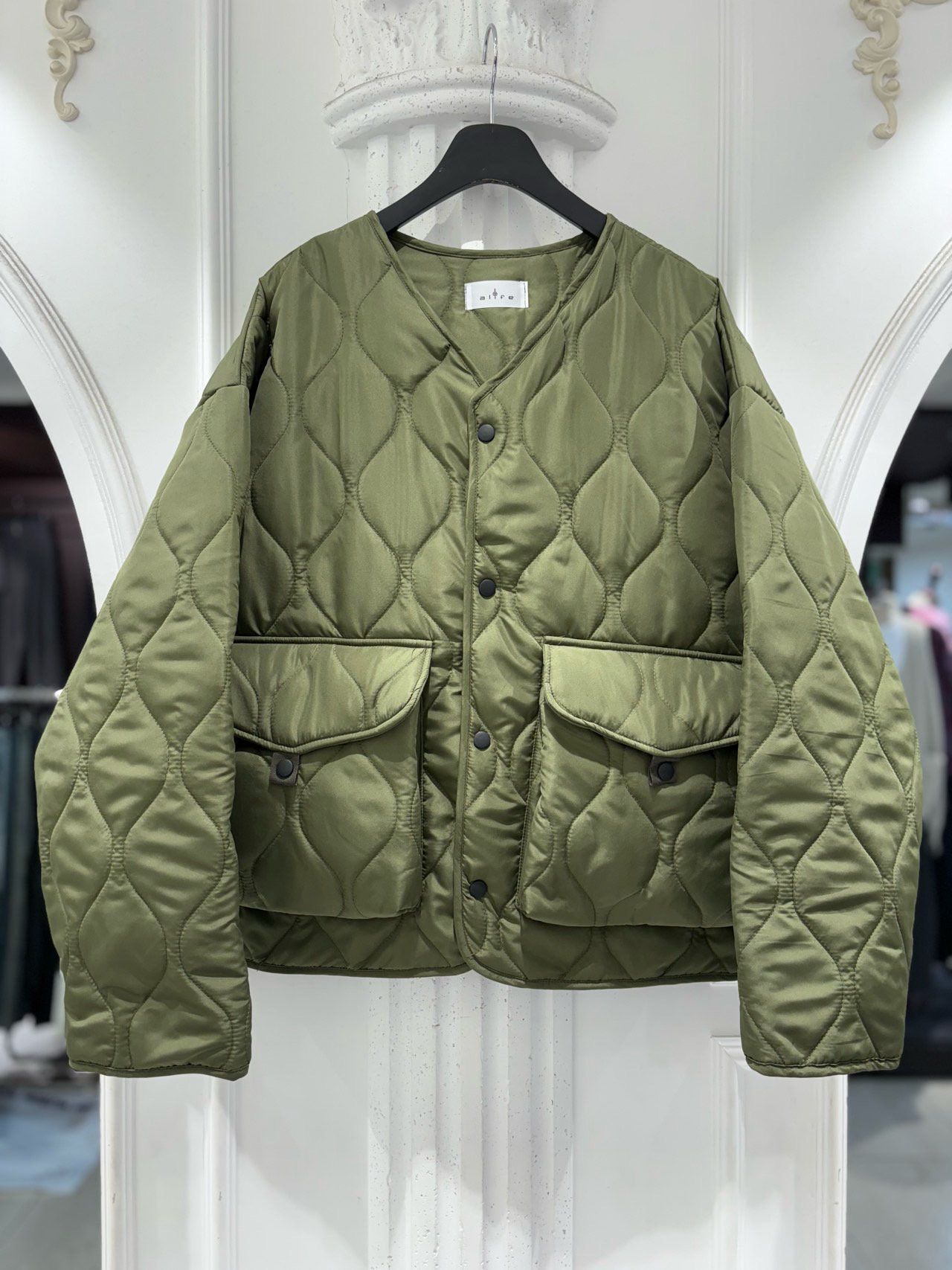 暗紋開胸外套(薄夾棉) alife-066JK