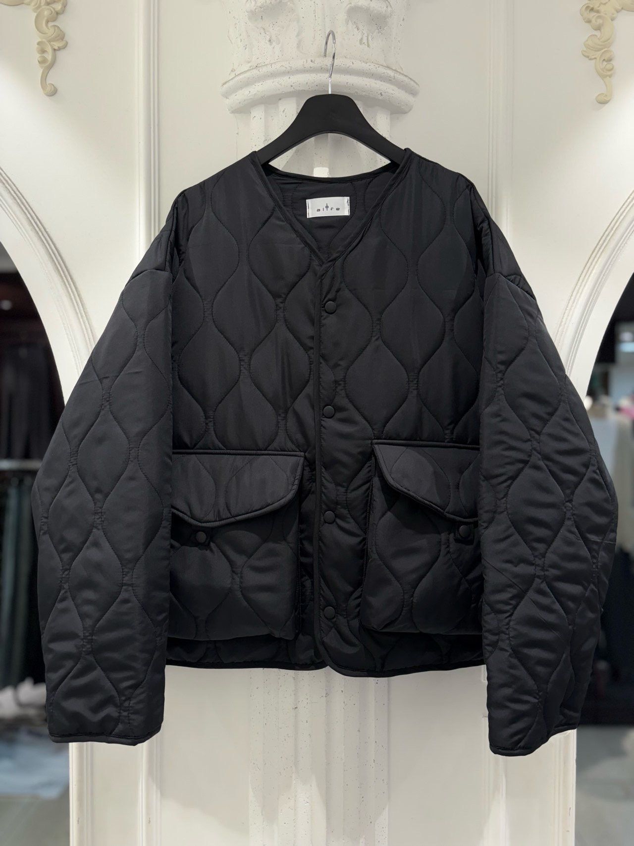 暗紋開胸外套(薄夾棉) alife-066JK