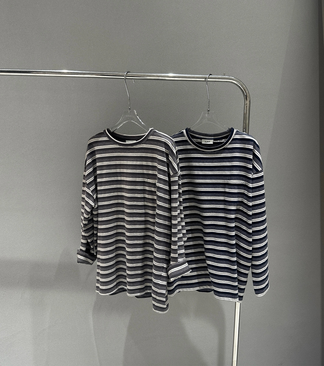 W00105口袋條紋上衣