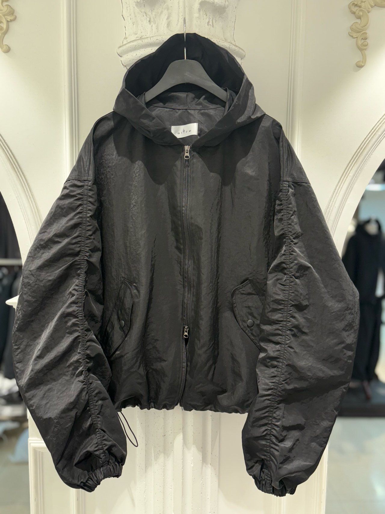 淨色連帽拉鍊外套 alife-071JK