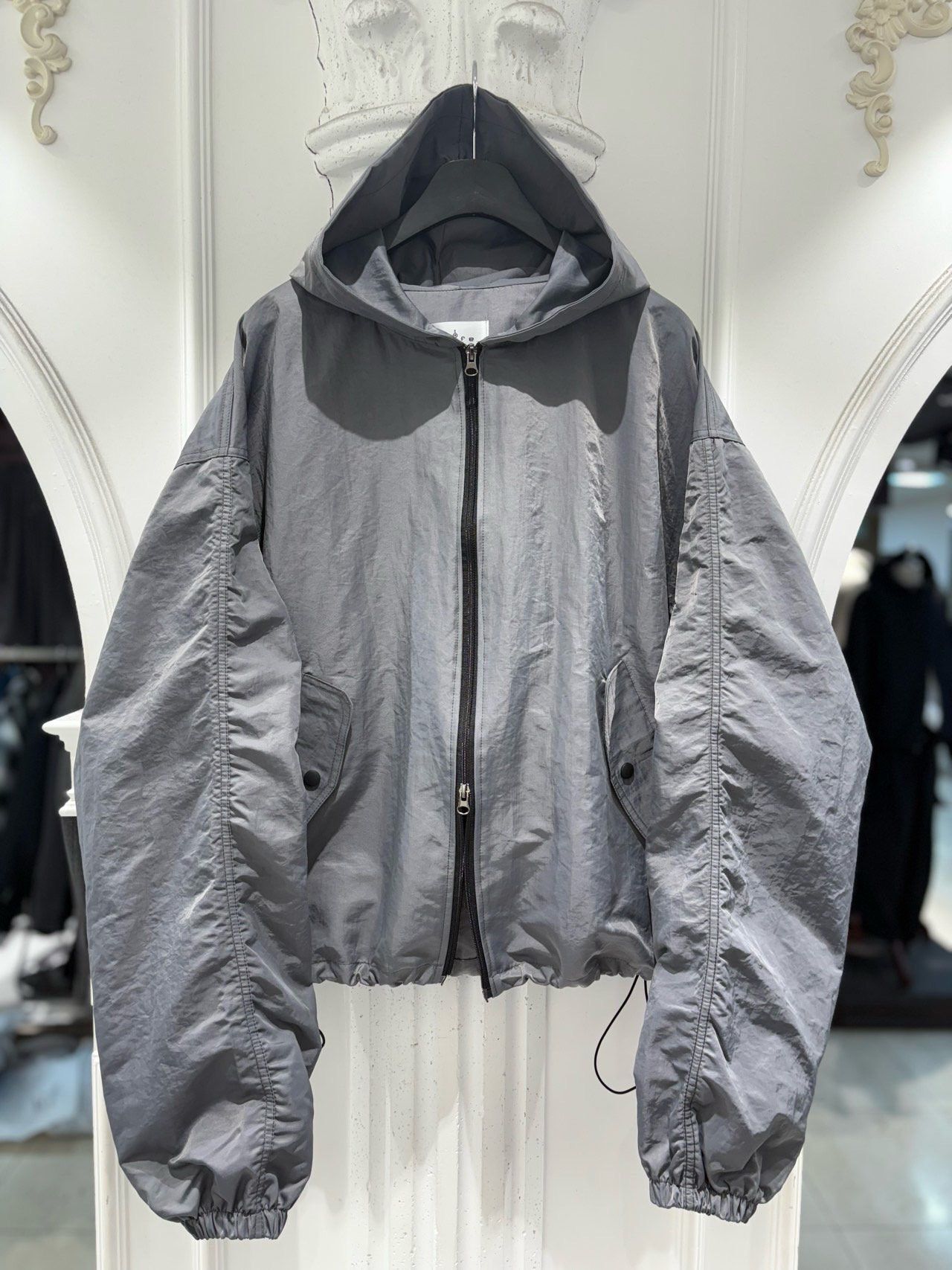 淨色連帽拉鍊外套 alife-071JK