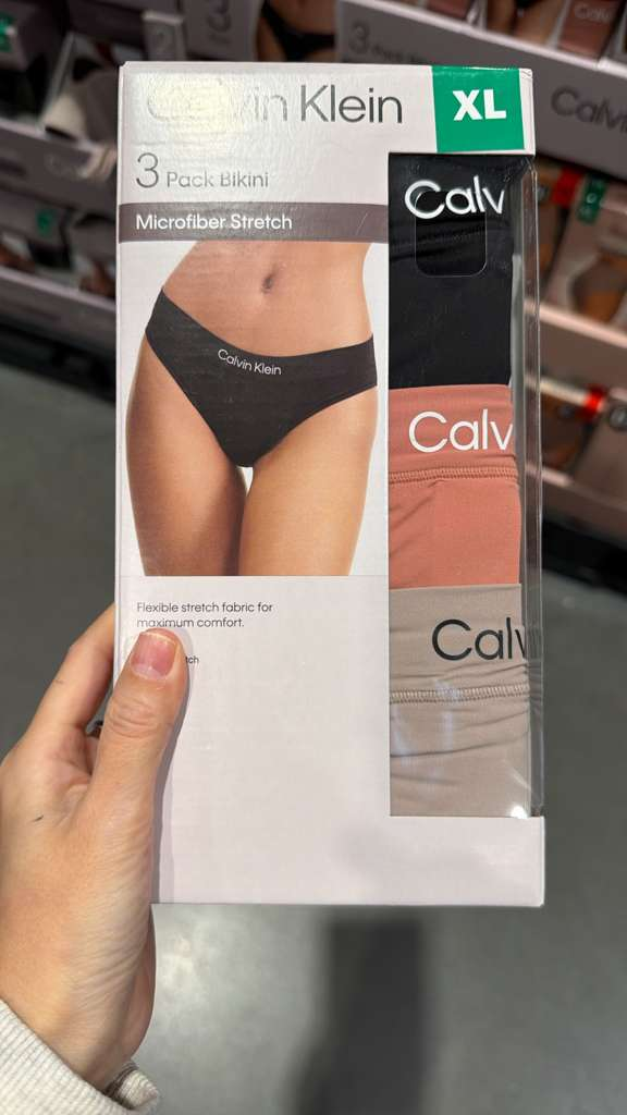 VV064 美國COSTCO Calvin Klein 女士三角底褲3條裝