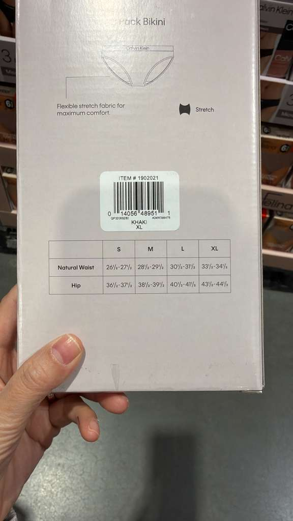 VV064 美國COSTCO Calvin Klein 女士三角底褲3條裝