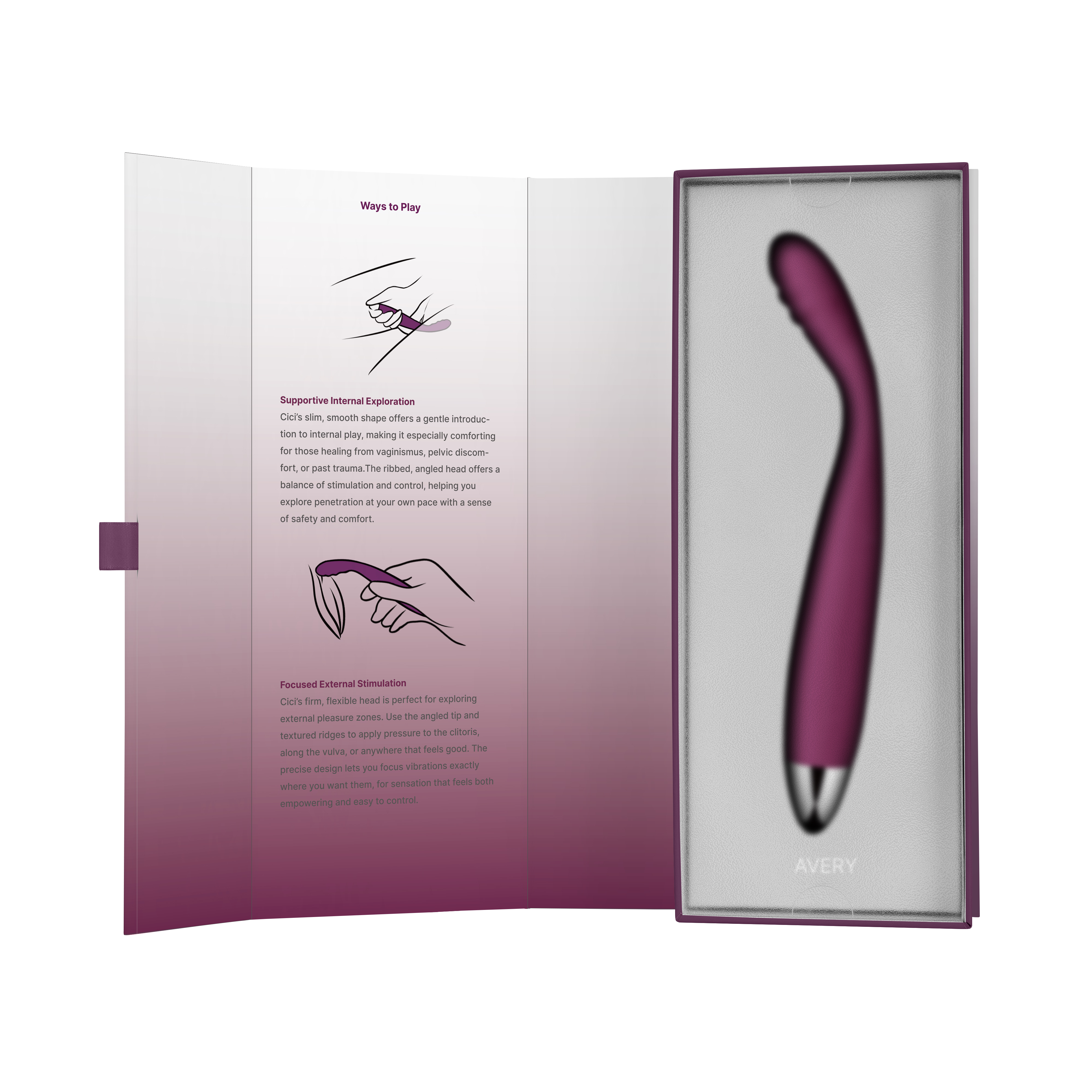 SVAKOM Cici 扭動調節按摩棒 - 紫色