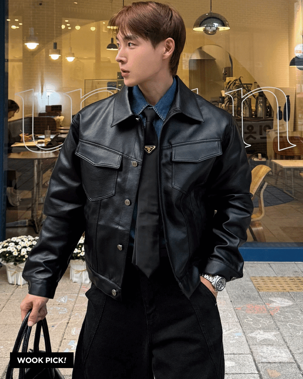 Trucker 短款皮革夾克