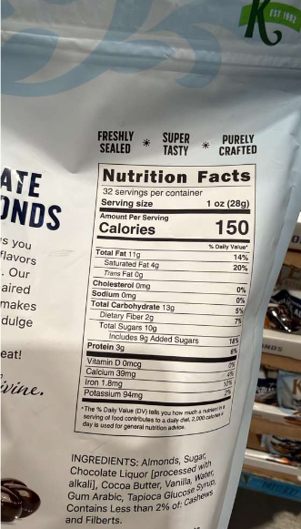 VV073 美國COSTCO KLEIN'S 杏仁朱古力32OZ EXP:2027.01.22