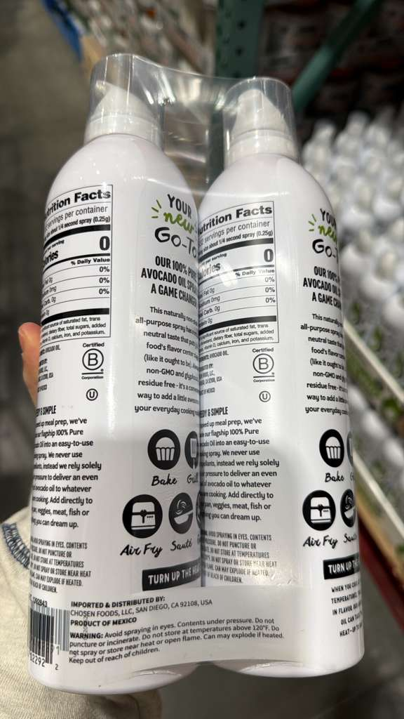 VV075 美國COSTCO CHOSEN 牛油果油噴霧裝383GX2支 EXP:2027.04