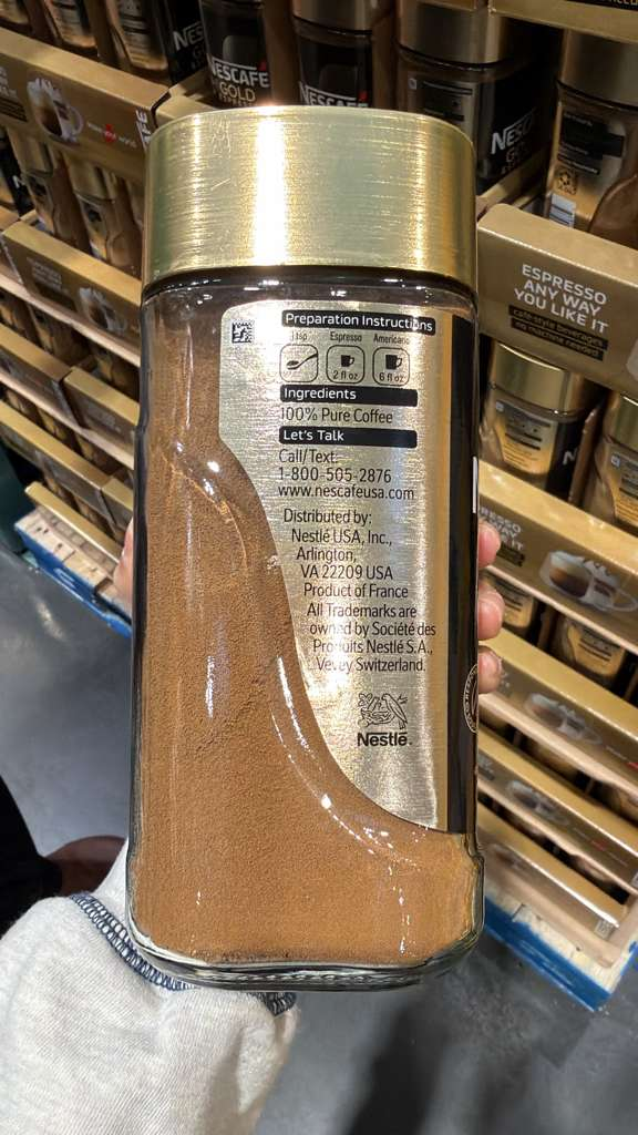 VV077 美國COSTCO NESCAFE 金裝咖啡粉200G EXP:2027.12