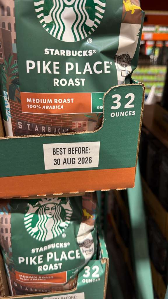 VV079 美國COSTCO STARBUCKS 中度烘焙咖啡粉2LB (需濾紙) EXP:2026.08.30