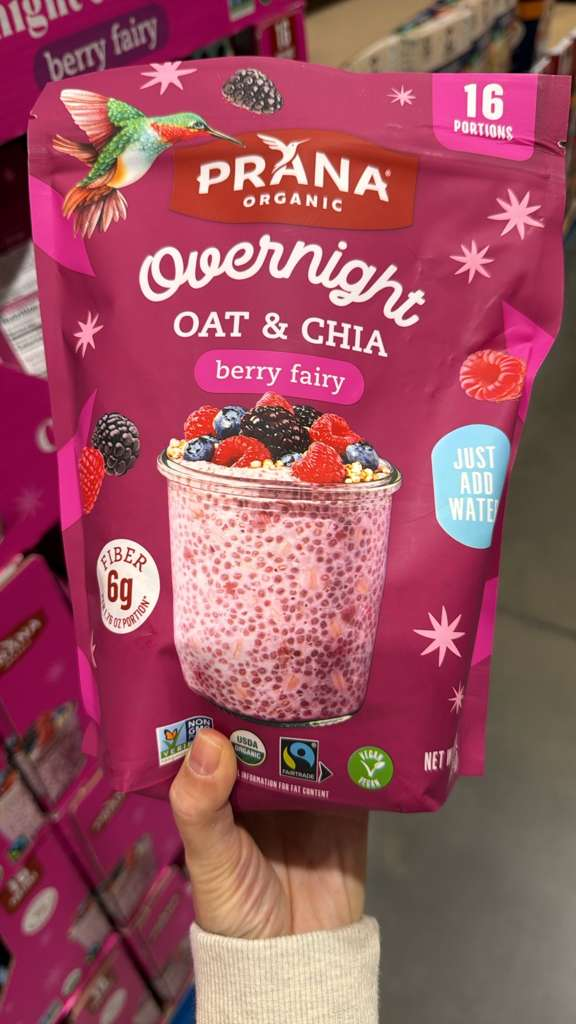 VV082 美國COSTCO PRANA 有機燕麥&奇亞籽(雜莓味) EXP:2027.01