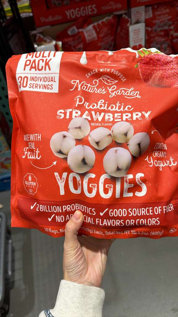 VV087 美國COSTCO NATURRE'S GARDEN 益生菌士多啤梨乳酪球600G EXP:2027.01