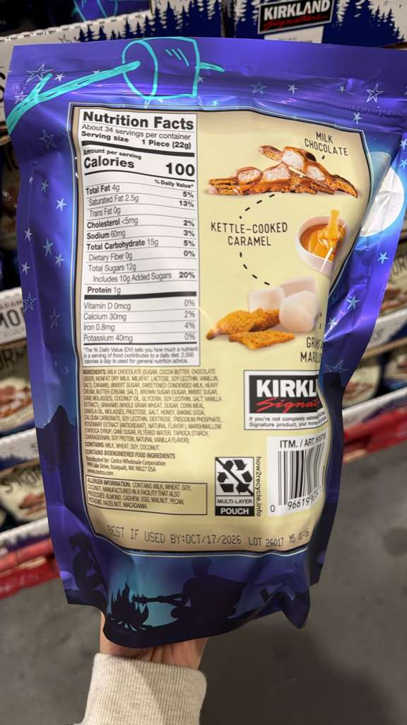 VV093 美國COSTCO KIRKLAND 棉花糖朱古力餅748G EXP:2026.10