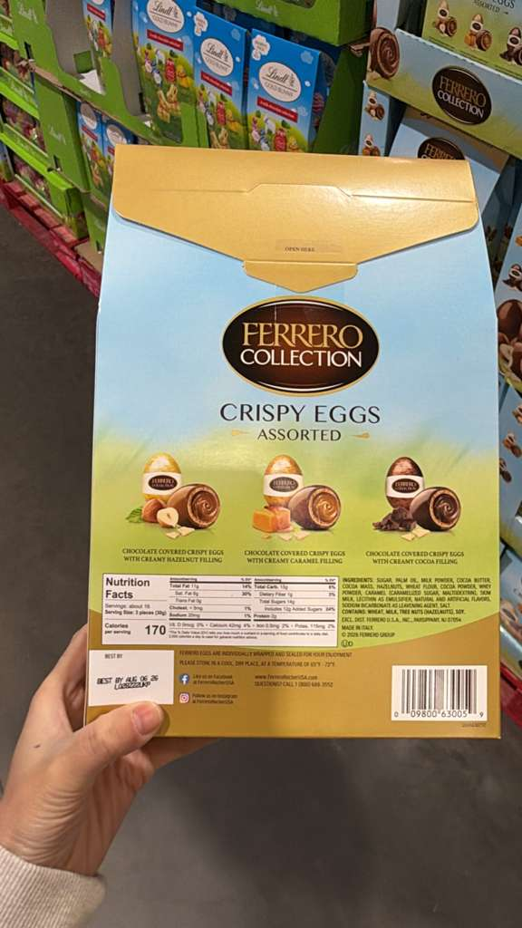 VV096 美國COSTCO FERRERO 脆脆朱古力蛋500G EXP:2026.08