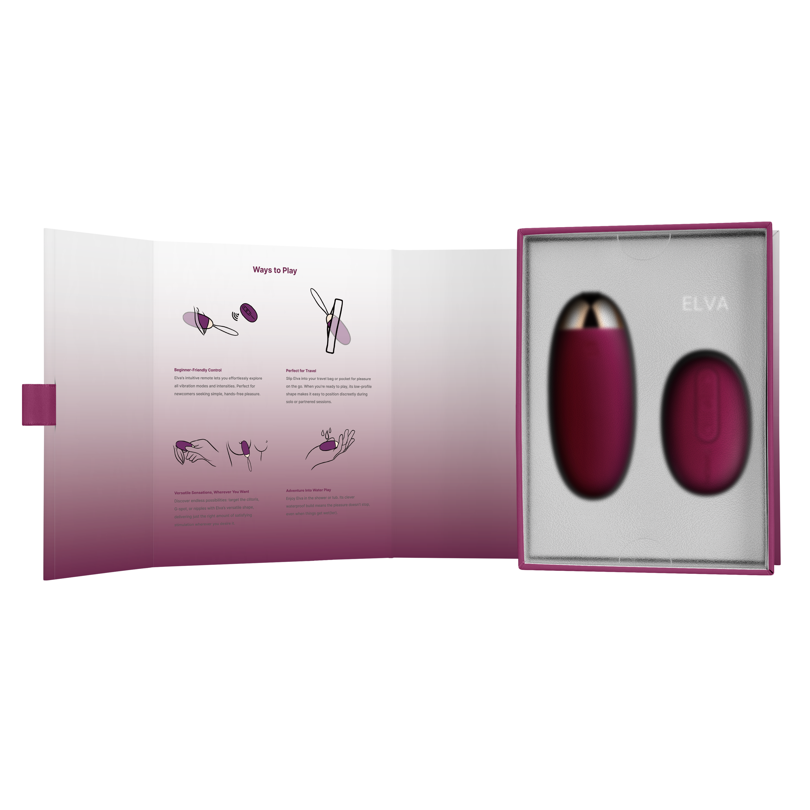 SVAKOM Elva 無線遙控震蛋 (紫色/粉紅色)