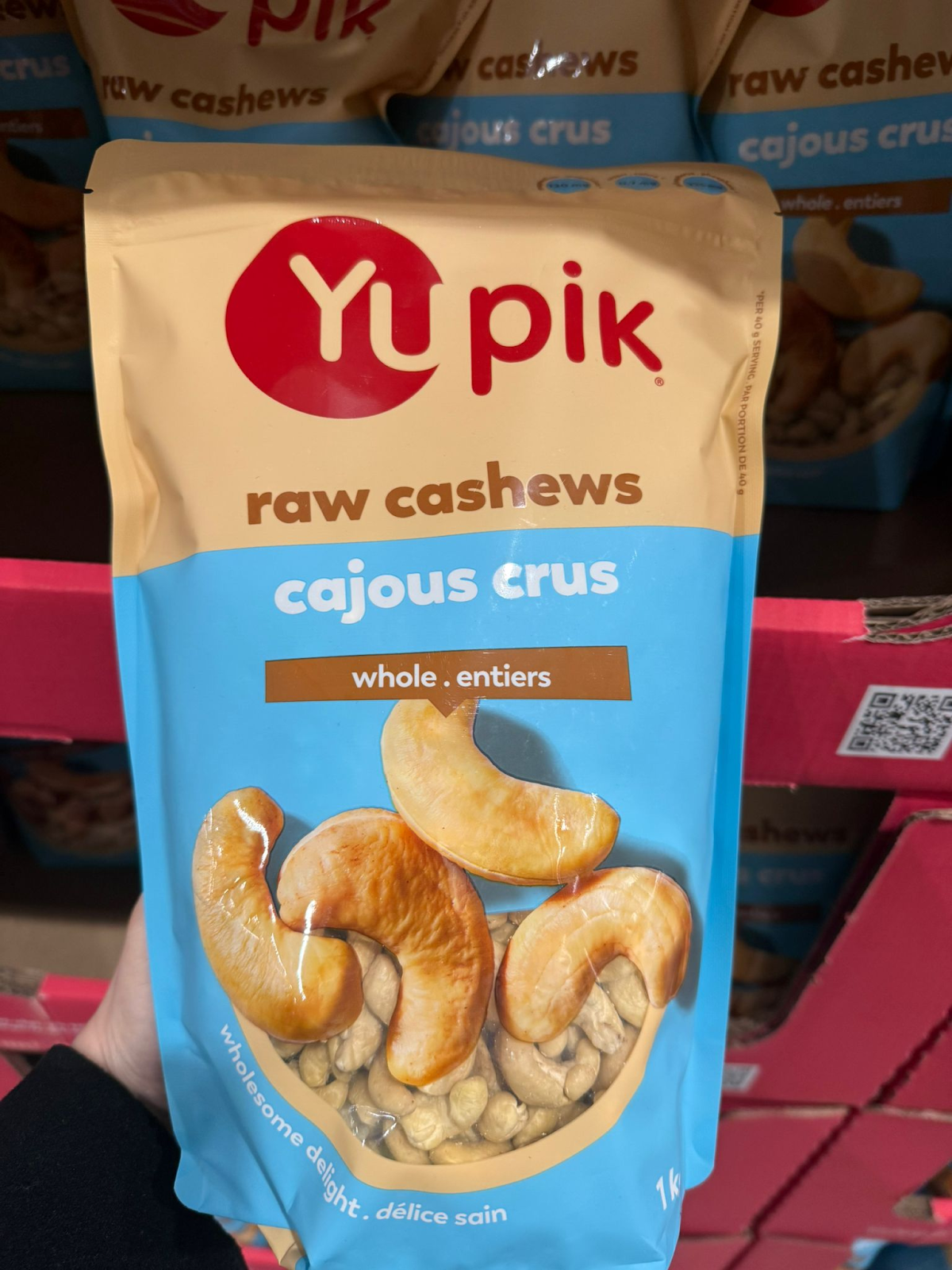 VV106 加拿大Costco YUPIK 原粒腰果1KG EXP:2026.12