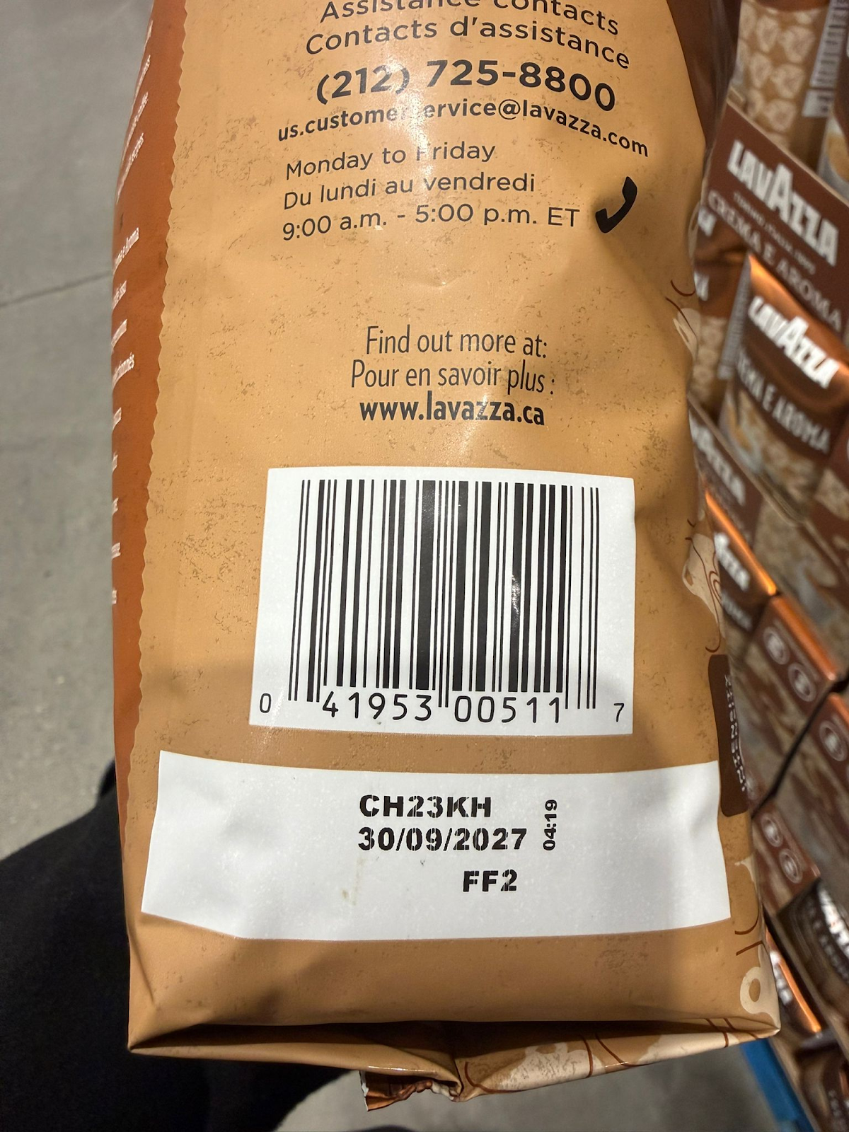 VV107 加拿大Costco LAVAZZA 咖啡粉1KG EXP:2027.09