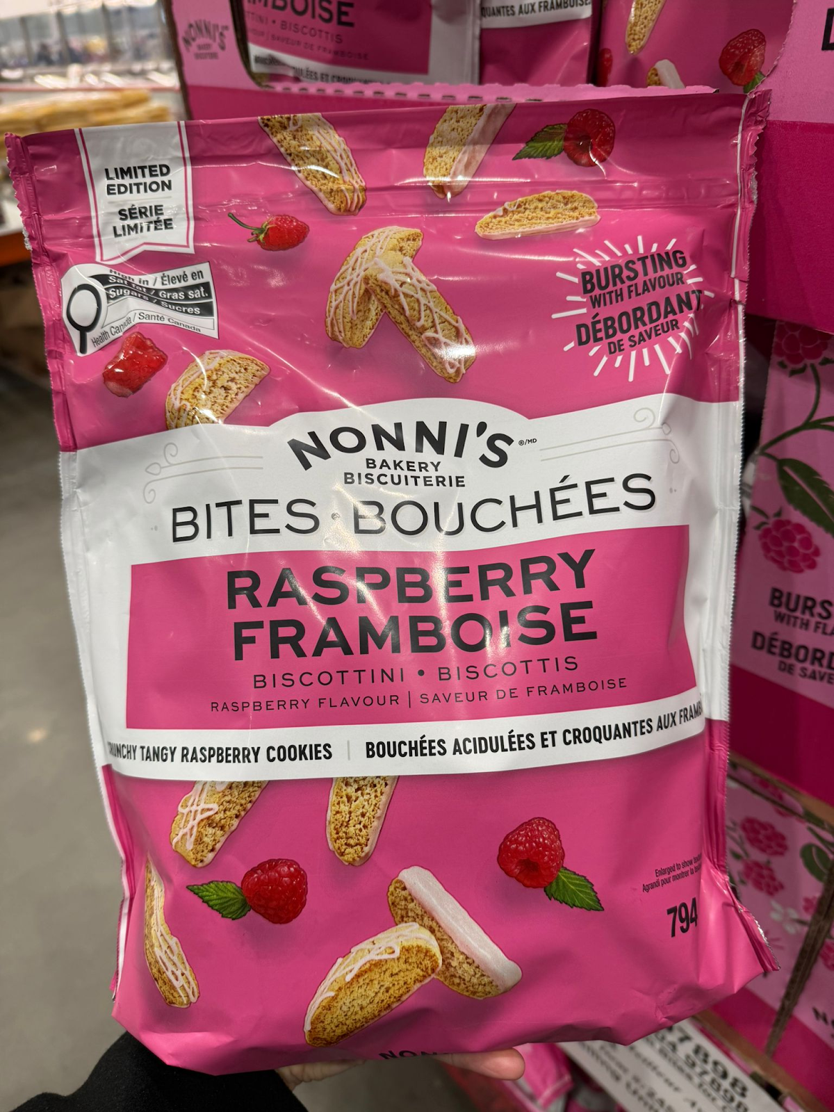 VV109 加拿大Costco NONNI'S 紅桑子小餅乾794G EXP:2027.01