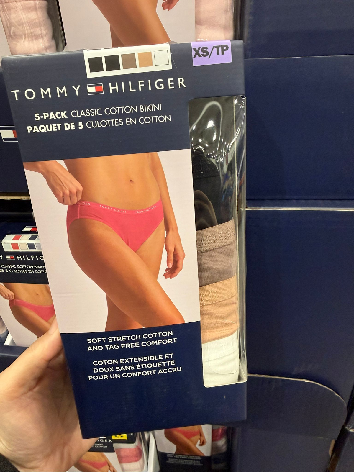VV113 加拿大Costco TOMMY HILFIGER 棉質三角底褲5條裝