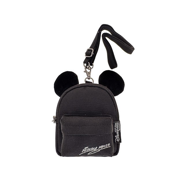 米奇 Mickey 立體耳朵 迷你後背包造型 黑色 零錢包 掛包 小包 -香港迪士尼樂園