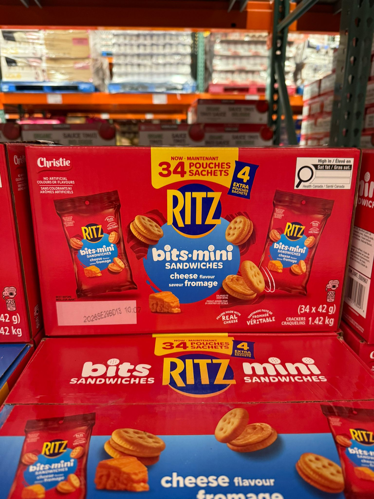 VV116 加拿大Costco RITZ 迷你芝士餅 42GX32包 EXP:2026.09