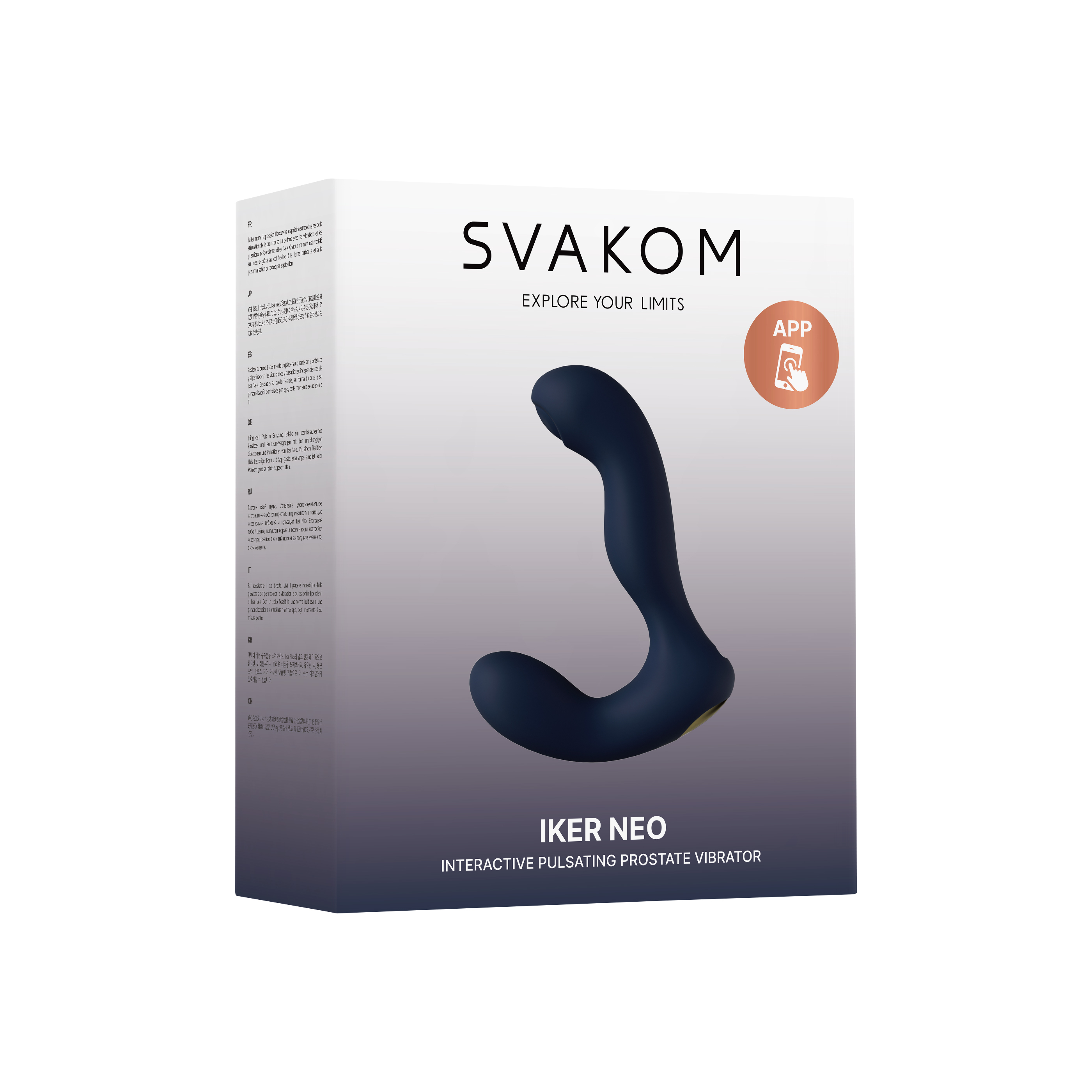 SVAKOM - Iker Neo 智能遠程 震動+拍打前列腺按摩器 - 深藍色