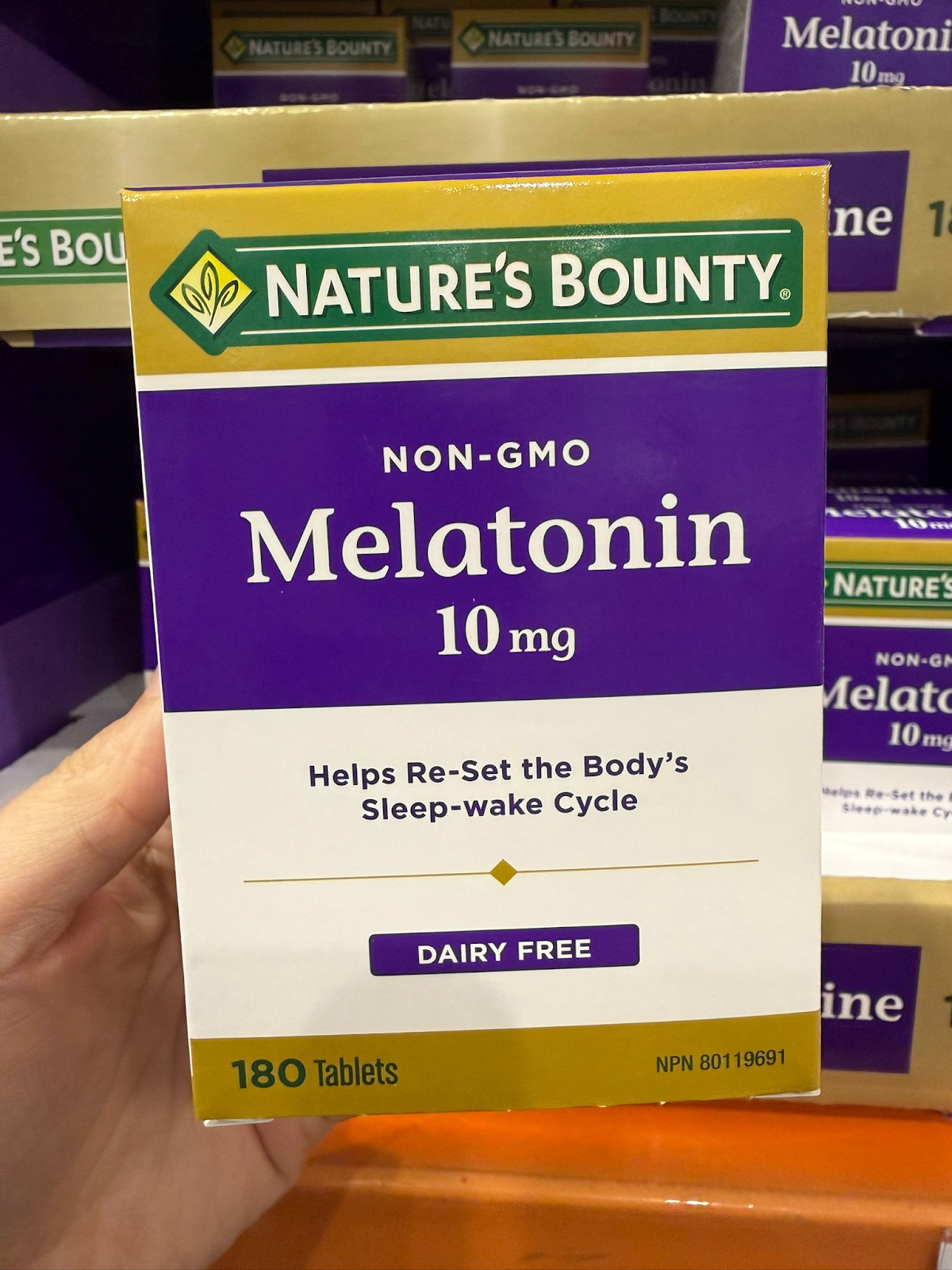 VV123 加拿大Costco NATURE'S BOUNTRY 褪黑素10MG 180粒 EXP:2027.10