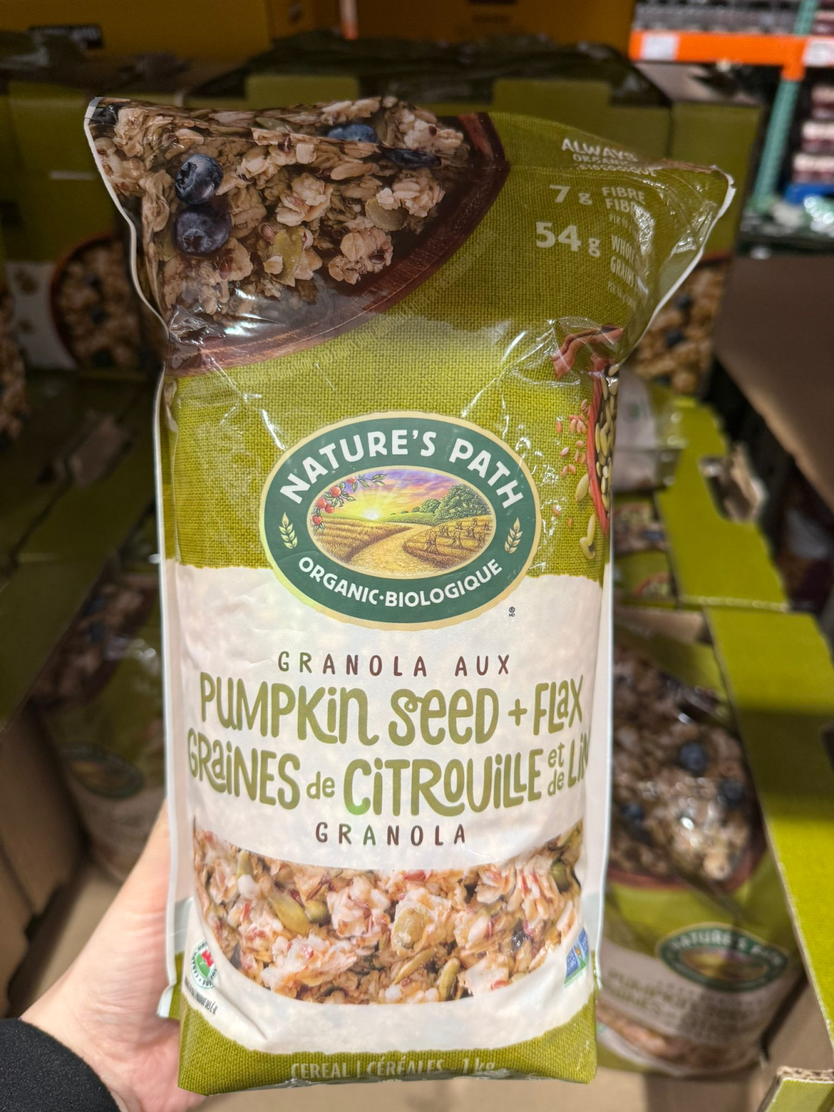 VV125 加拿大Costco NATURE'S PATH 南瓜籽藜麥1KG EXP:2026.07