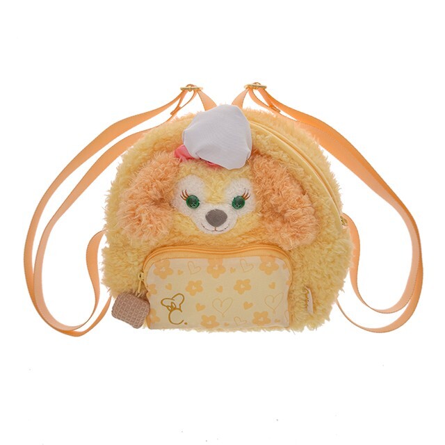 可琦安 餅乾 CookieAnn 絨毛 大頭造型 星星圖案 後背包 -香港迪士尼樂園