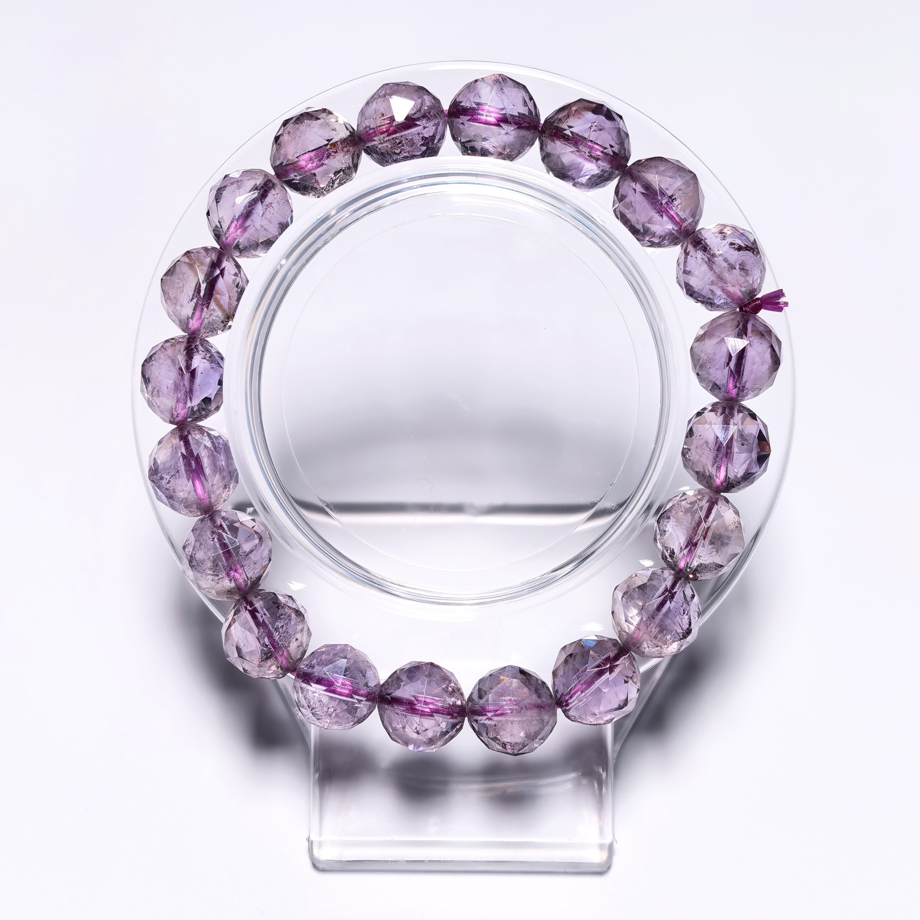 紫水晶切面手串9m+