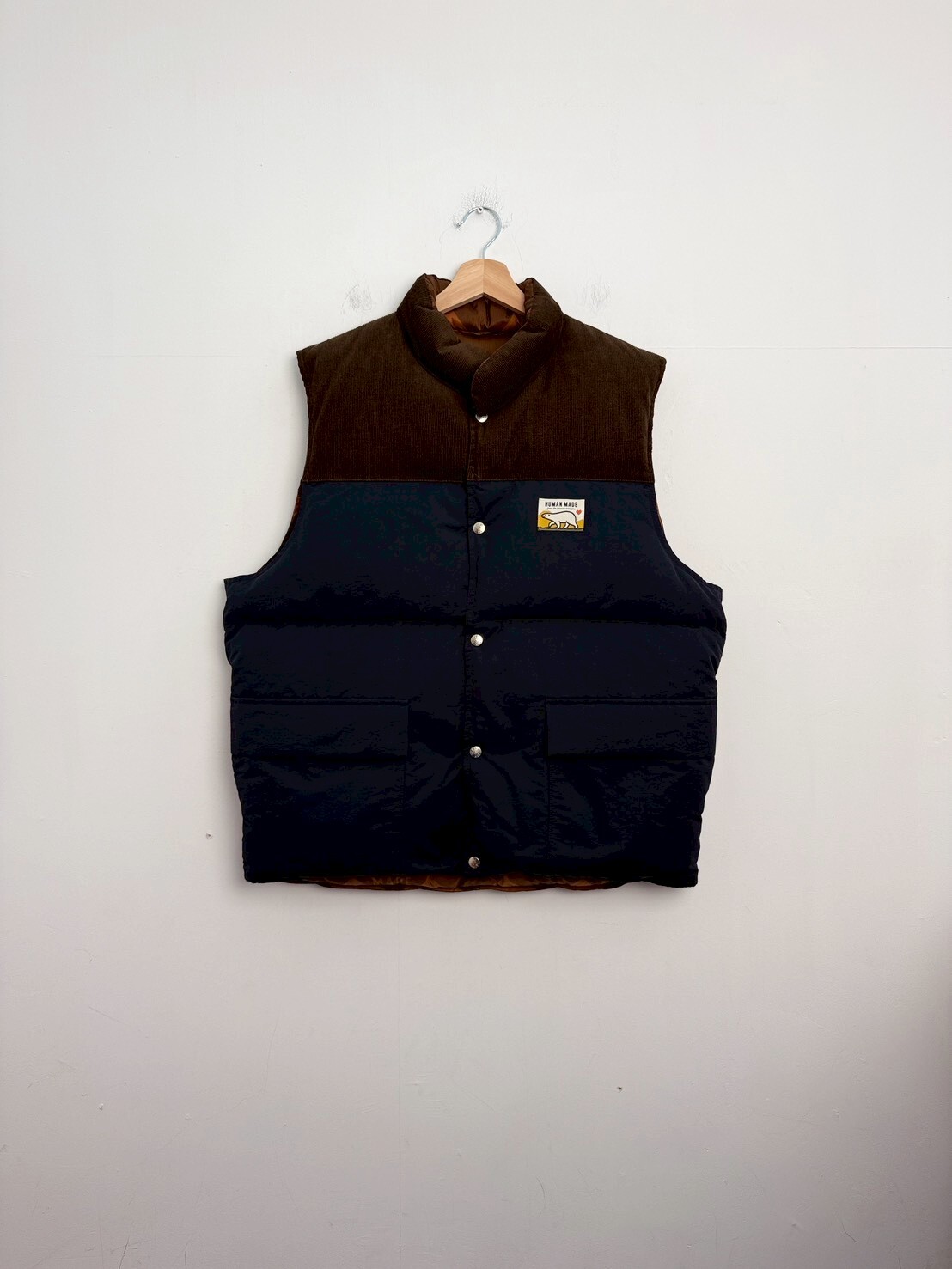 HUMAN MADE 23AW REVERSIBLE DOWN VEST SIZE XL