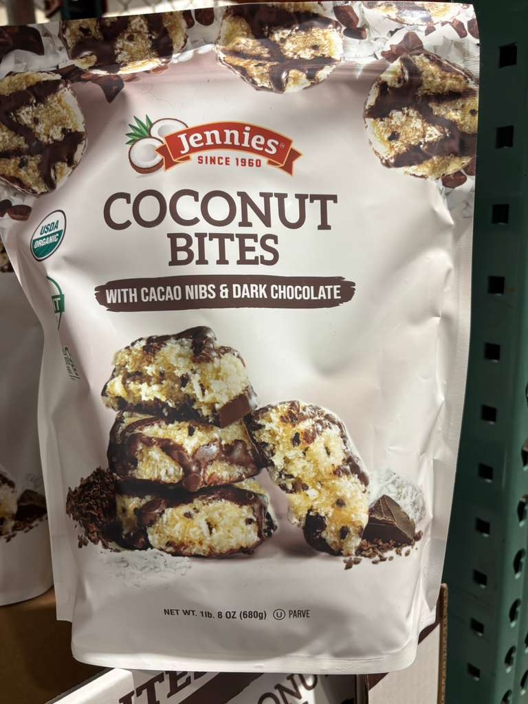 VV135 美國COSTCO JENNIES 有機椰子朱古力680G EXP:2027.01