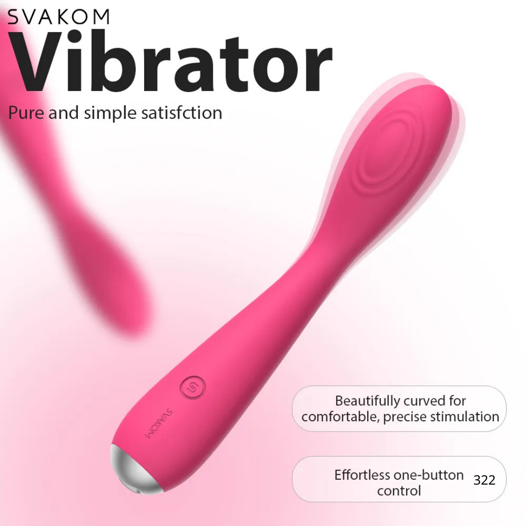 Svakom Iris 柔軟可彎曲G點震動器 粉紅色
