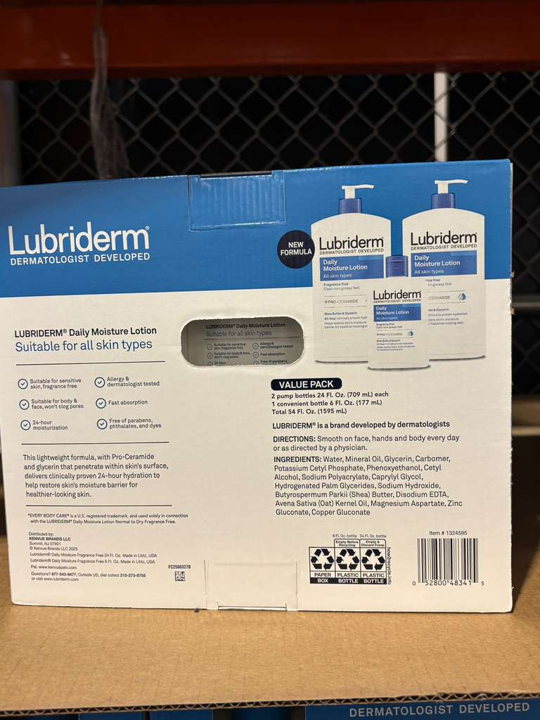 VV138 美國COSTCO LUBRIDERM 保濕乳液(2支709ML+1支177ML)