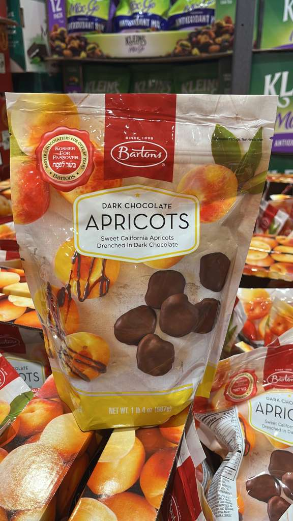 VV140 美國COSTCO BARTONS 杏子黑朱古力1.25lbs exp:2027.01