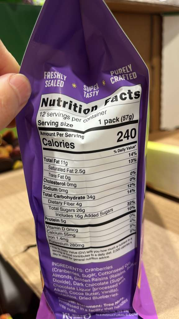 VV143 美國COSTCO KLEIN'S 雜錦乾果包57GX12包 EXP: 02.2027