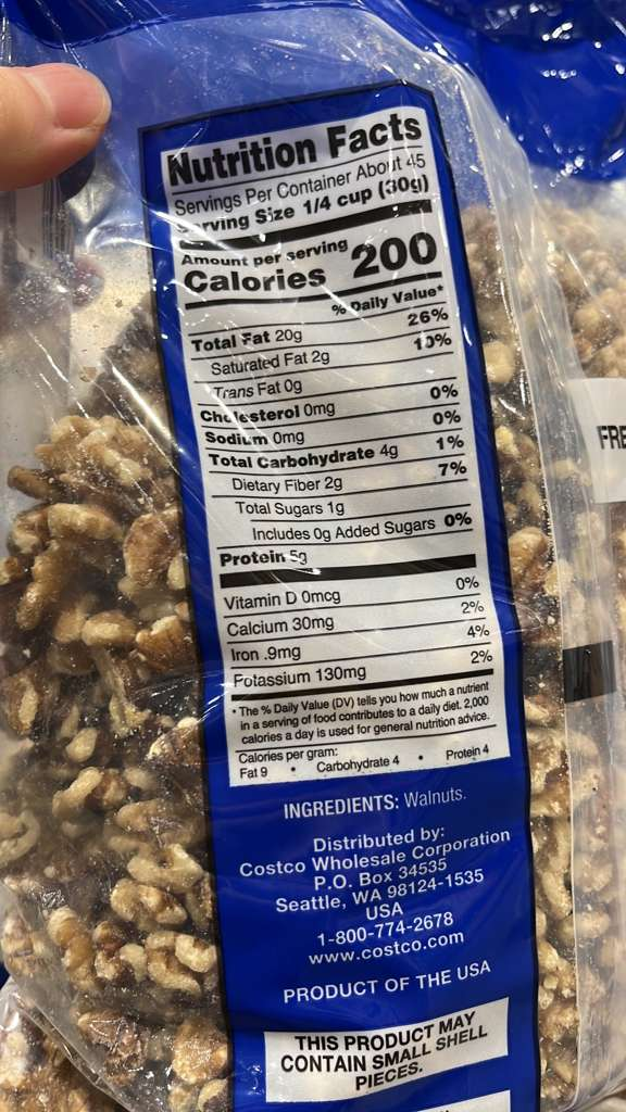 VV144 美國COSTCO KIRKLAND 合桃3LBS EXP:2027.01