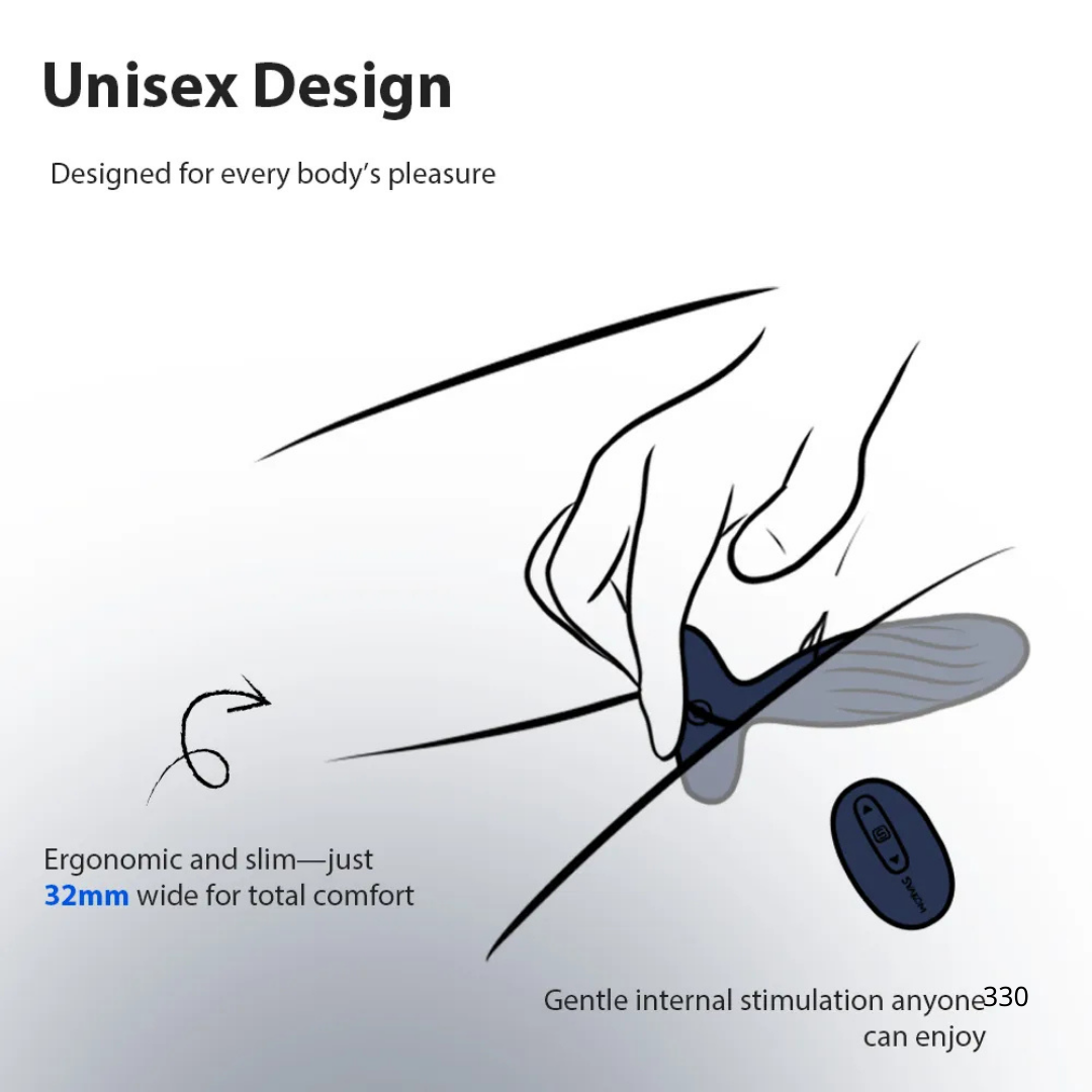 SVAKOM Jordan 智能遠程 推撞&震動式後庭按摩器 - 深藍色