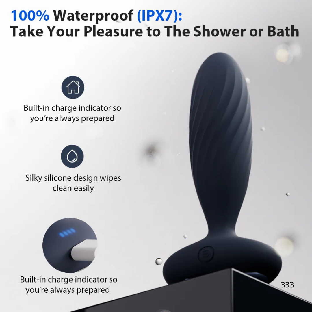 SVAKOM Jordan 智能遠程 推撞&震動式後庭按摩器 - 深藍色