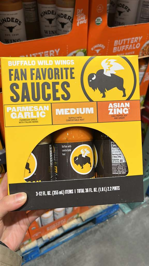 VV146 美國COSTCO BUFFALO WILD WINGS 醬汁355MLX3 EXP:2026.11