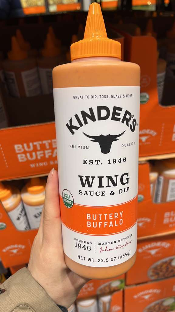 VV147 美國COSTCO KINDER'S WING SAUCE &DIP-BUTTERY BUFFALO 665G EXP:2027.11